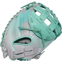 Easton ColorSplash 2.0 34in Fastpitch Softball Catcher's Mitt (PCFPCM34C), Grey/Mint