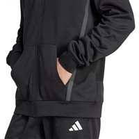 adidas Men's Game and Go Full Zip Baseball Hoodie, Black