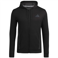 adidas Men's Game and Go Full Zip Baseball Hoodie, Black
