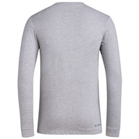 adidas Men's Long Sleeve Pregame Baseball Shirt, Grey