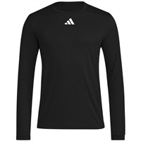 adidas Men's Long Sleeve Pregame Baseball Shirt, Black