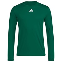 adidas Men's Long Sleeve Pregame Baseball Shirt, Green