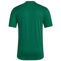 adidas Men's Short Sleeve Pregame Baeball Shirt, Dark Green