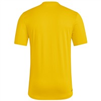 adidas Men's Short Sleeve Pregame Baeball Shirt, Gold