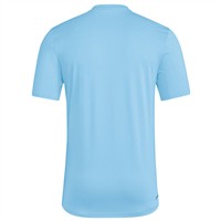 adidas Men's Short Sleeve Pregame Baeball Shirt, Light Blue