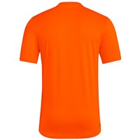 adidas Men's Short Sleeve Pregame Baeball Shirt, Orange