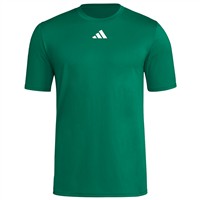 adidas Men's Short Sleeve Pregame Baeball Shirt, Green