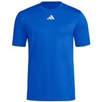 adidas Men's Short Sleeve Pregame Baeball Shirt, Royal