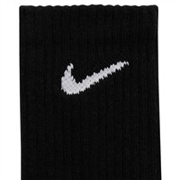 NIKE EveryDay Plus Cushioned Baseball and Softball Crew Socks 3 Pack, Black