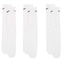 NIKE EveryDay Plus Cushioned Baseball and Softball Crew Socks 3 Pack, White