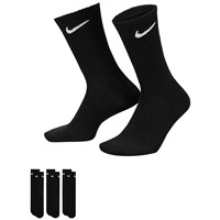 NIKE EveryDay Plus Cushioned Baseball and Softball Crew Socks 3 Pack, Black