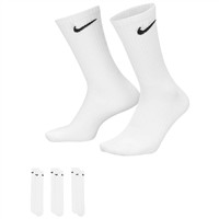 NIKE EveryDay Plus Cushioned Baseball and Softball Crew Socks 3 Pack, White