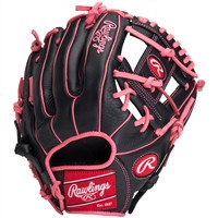 Rawlings Exclusive Youth Select Series 11.5in Baseball Glove (SS1150BP), Black/Pink