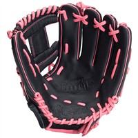Rawlings Exclusive Youth Select Series 11.5in Baseball Glove (SS1150BP), Black/Pink