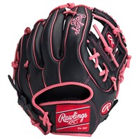 Rawlings Exclusive Select Series 11.5in Baseball Glove (SS314-2BP), Black/Pink