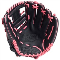 Rawlings Exclusive Select Series 11.5in Baseball Glove (SS314-2BP), Black/Pink