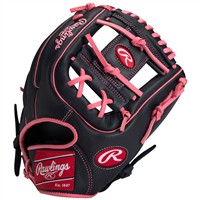 Rawlings Exclusive Select Series 11.5in Baseball Glove (SS314-2BP), Black/Pink