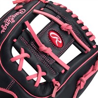 Rawlings Exclusive Select Series 11.5in Baseball Glove (SS314-2BP), Black/Pink