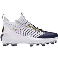 Under Armour Men's Harper 9 Pro TPU Molded Baseball Cleats, White/Navy