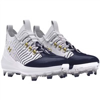 Under Armour Men's Harper 9 Pro TPU Molded Baseball Cleats, White/Navy