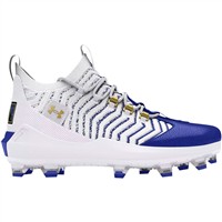 Under Armour Men's Harper 9 Pro TPU Molded Baseball Cleats, White/Royal