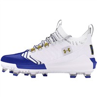 Under Armour Men's Harper 9 Pro TPU Molded Baseball Cleats, White/Royal