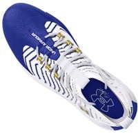 Under Armour Men's Harper 9 Pro TPU Molded Baseball Cleats, White/Royal