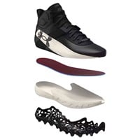 Under Armour Men Harper 10 Pro TPU MID Baseball Cleats, Black