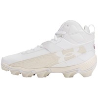 Under Armour Mens Harper 10 RM Mid Molded Baseball Cleats, White
