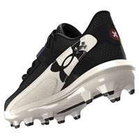 Under Armour Youth Harper 10 TPU Jr Molded Baseball Cleats, Black/Black