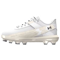 Under Armour Youth Harper 10 TPU Jr Molded Baseball Cleats, White/White