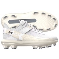 Under Armour Youth Harper 10 TPU Jr Molded Baseball Cleats, White/White