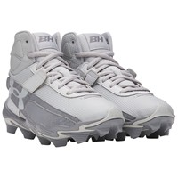 Under Armour Youth Harper 10 RM Jr Molded Basebball Cleats, Grey