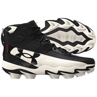 Under Armour Youth Harper 10 RM Jr Molded Basebball Cleats, Black