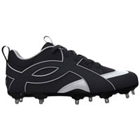 Under Armour Mens Yard ICON MT Metal Low Baseball Cleats, Black