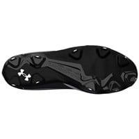 Under Armour Mens Yard ICON MT Metal Low Baseball Cleats, Black