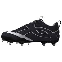 Under Armour Mens Yard ICON MT Metal Low Baseball Cleats, Black