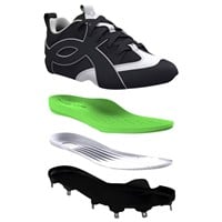 Under Armour Mens Yard ICON MT Metal Low Baseball Cleats, Black