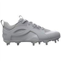 Under Armour Mens Yard ICON MT Metal Low Baseball Cleats, Grey