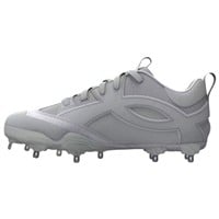 Under Armour Mens Yard ICON MT Metal Low Baseball Cleats, Grey