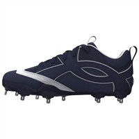 Under Armour Mens Yard ICON MT Metal Low Baseball Cleats, Navy