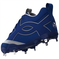 Under Armour Mens Yard ICON MT Metal Low Baseball Cleats, Royal