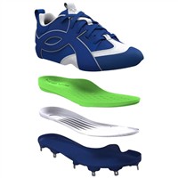 Under Armour Mens Yard ICON MT Metal Low Baseball Cleats, Royal