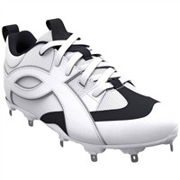 Under Armour Mens Yard ICON MT Metal Low Baseball Cleats, White