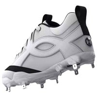 Under Armour Mens Yard ICON MT Metal Low Baseball Cleats, White