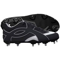 Under Armour Mens Yard ICON MT Metal Low Baseball Cleats, Black