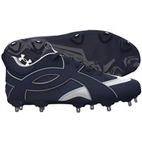 Under Armour Mens Yard ICON MT Metal Low Baseball Cleats, Navy