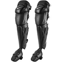 NIKE Diamond Elite Catchers Leg Guards, Black/White