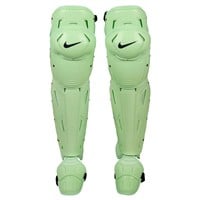 NIKE Diamond Elite Catchers Leg Guards, Green/Grey