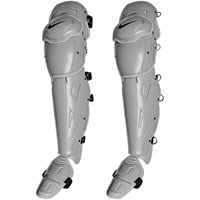 NIKE Diamond Elite Catchers Leg Guards, Grey/Black